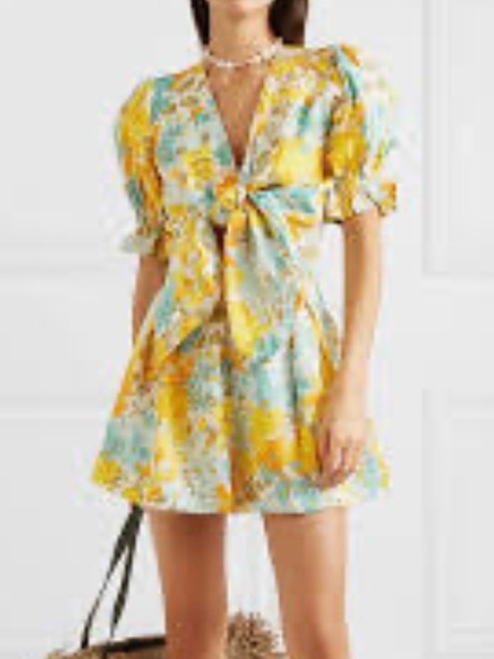 Faithful the Brand linen floral set Annina Floral yellow/ blue size XS/S